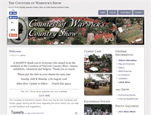 Tablet Screenshot of countessofwarwickshow.org